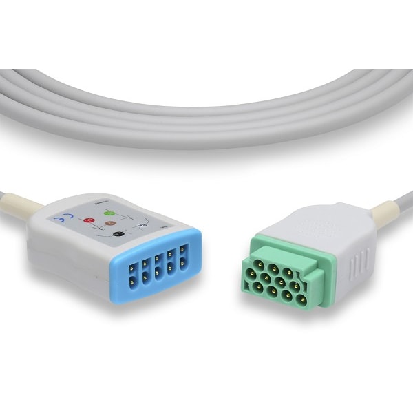 Cables & Sensors GE Healthcare Corometrics Compatible ECG Trunk Cable - 3 / 5 Leads 10050
